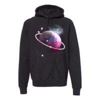 Apple Nebula Space Planet Premium Hoodie