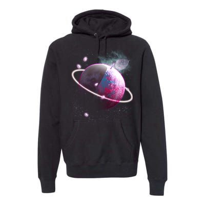 Apple Nebula Space Planet Premium Hoodie