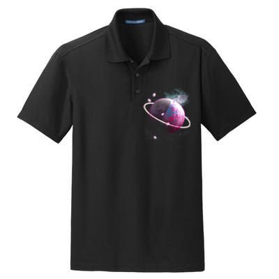 Apple Nebula Space Planet Dry Zone Grid Polo