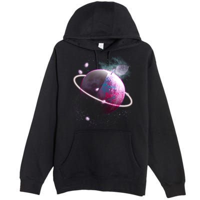 Apple Nebula Space Planet Premium Pullover Hoodie