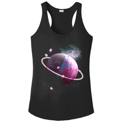 Apple Nebula Space Planet Ladies PosiCharge Competitor Racerback Tank