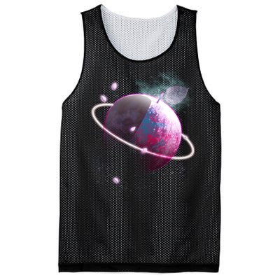 Apple Nebula Space Planet Mesh Reversible Basketball Jersey Tank