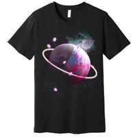 Apple Nebula Space Planet Premium T-Shirt