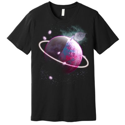 Apple Nebula Space Planet Premium T-Shirt