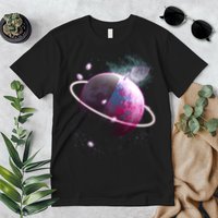 Apple Nebula Space Planet Premium T-Shirt