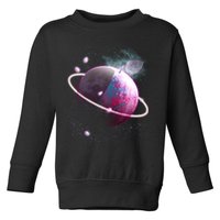 Apple Nebula Space Planet Toddler Sweatshirt