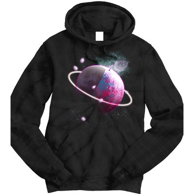 Apple Nebula Space Planet Tie Dye Hoodie