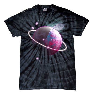 Apple Nebula Space Planet Tie-Dye T-Shirt