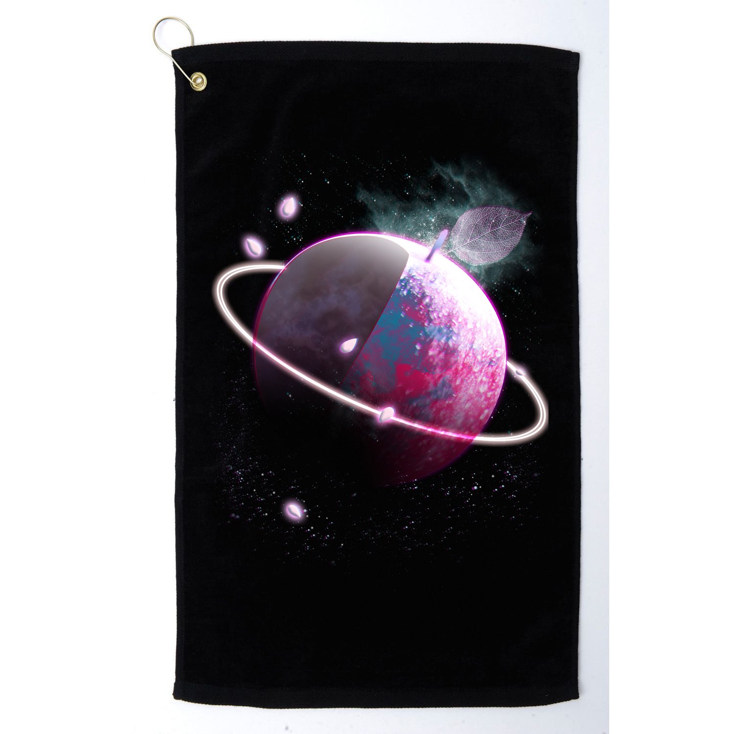 Apple Nebula Space Planet Golf Towel