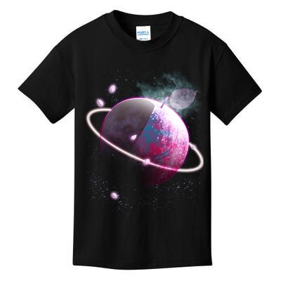Apple Nebula Space Planet Kids T-Shirt