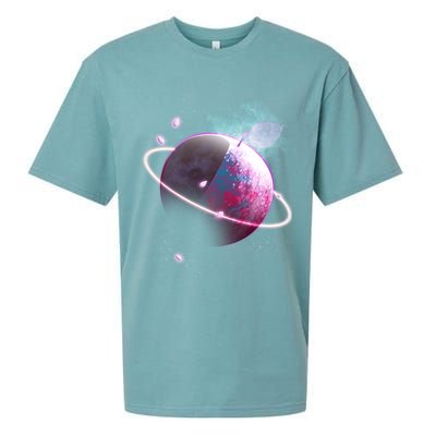 Apple Nebula Space Planet Sueded Cloud Jersey T-Shirt