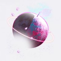 Apple Nebula Space Planet Garment-Dyed Sweatshirt
