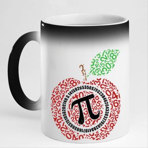 Apple Pi 11oz Black Color Changing Mug