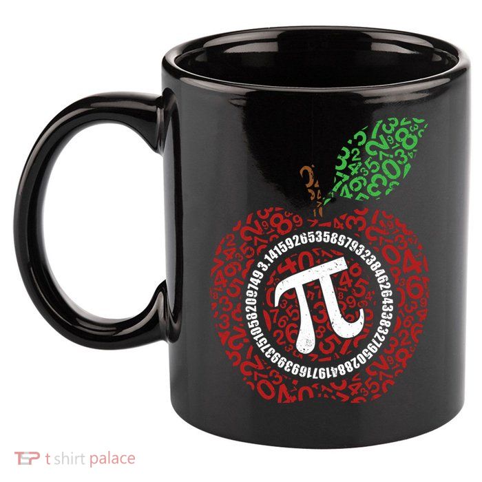 Apple Pi 11oz C Handle Ceramic Mug
