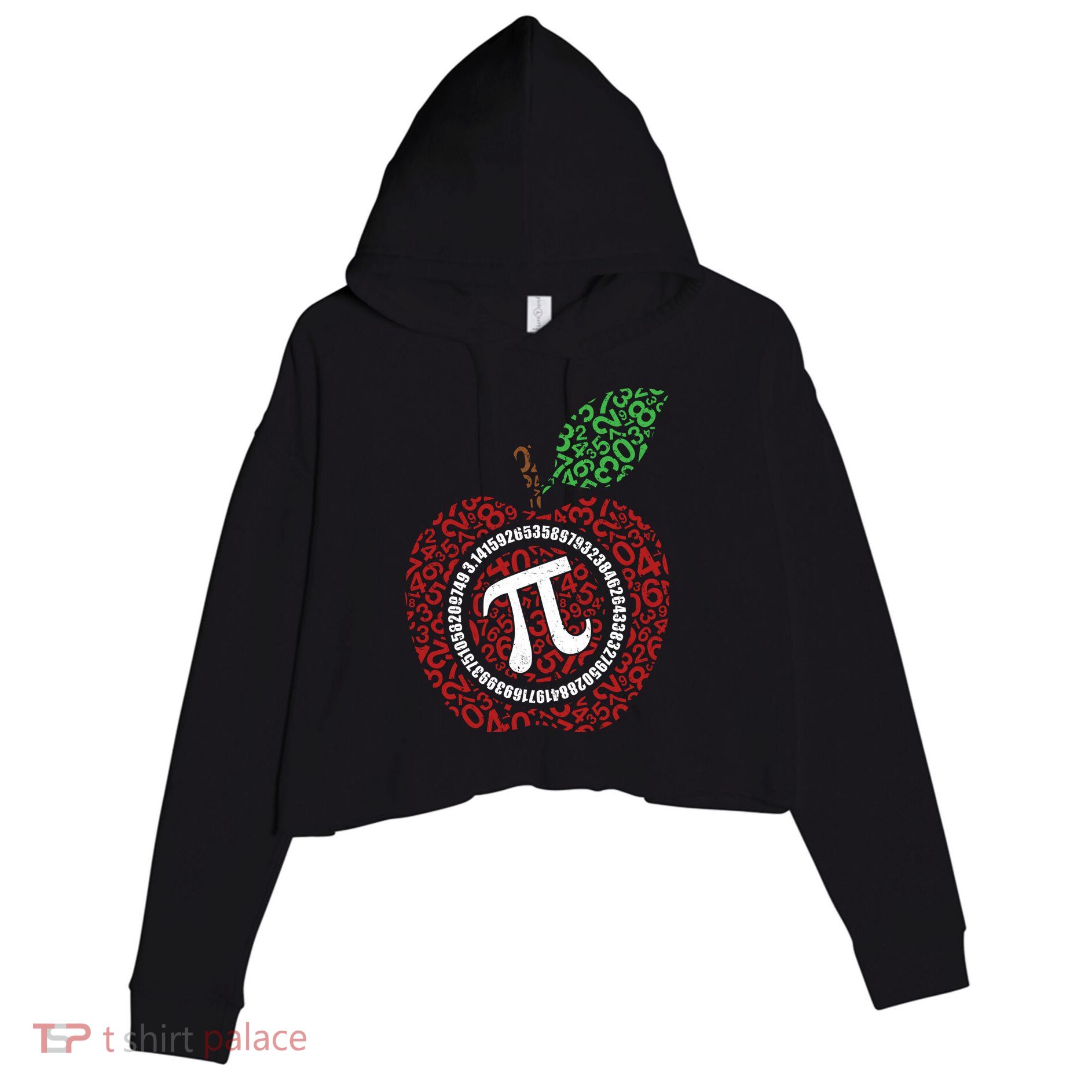 Apple Pi Crop Fleece Hoodie