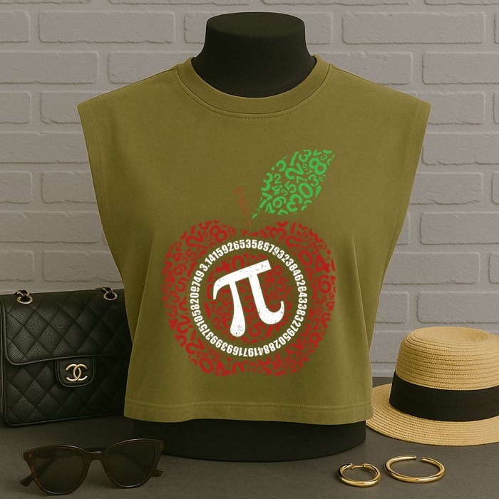 Apple Pi Garment-Dyed Women's Muscle Tee