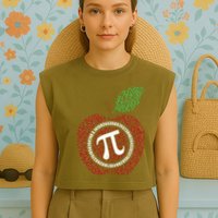 Apple Pi Garment-Dyed Women's Muscle Tee