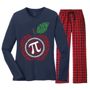 Apple Pi Women's Long Sleeve Flannel Pajama Set 