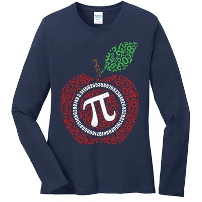 Apple Pi Ladies Long Sleeve Shirt