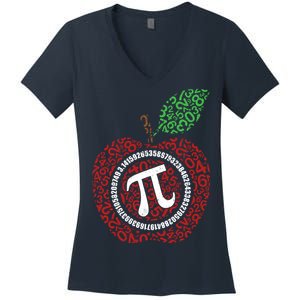 Apple Pi Women's V-Neck T-Shirt