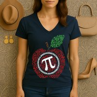 Apple Pi Women's V-Neck T-Shirt