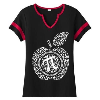 Apple Pi 3.14 Math Ladies Halftime Notch Neck Tee