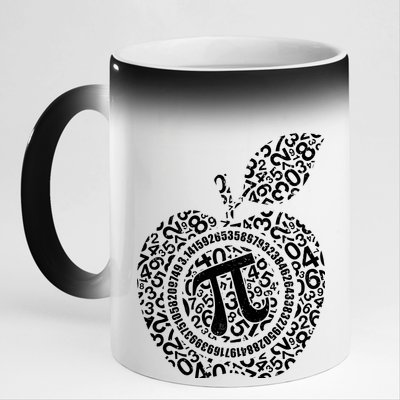 Apple Pi 3.14 Math 11oz Black Color Changing Mug