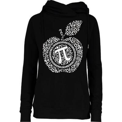 Apple Pi 3.14 Math Womens Funnel Neck Pullover Hood