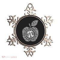 Apple Pi 3.14 Math Metallic Star Ornament