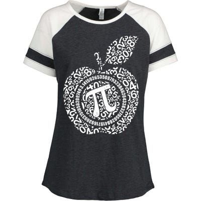 Apple Pi 3.14 Math Enza Ladies Jersey Colorblock Tee