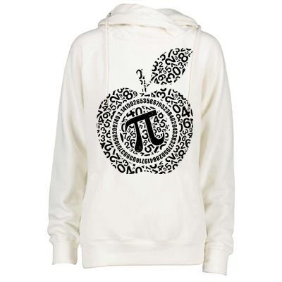 Apple Pi 3.14 Math Womens Funnel Neck Pullover Hood