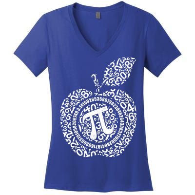 Apple Pi 3.14 Math Women's V-Neck T-Shirt