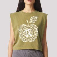 Apple Pi 3.14 Math Garment-Dyed Women's Muscle Tee