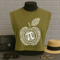 Apple Pi 3.14 Math Garment-Dyed Women's Muscle Tee