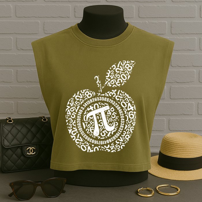 Apple Pi 3.14 Math Garment-Dyed Women's Muscle Tee