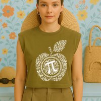 Apple Pi 3.14 Math Garment-Dyed Women's Muscle Tee
