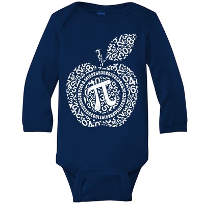 Apple Pi 3.14 Math Baby Long Sleeve Bodysuit