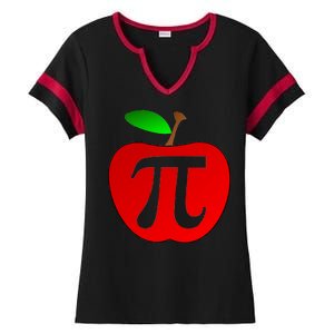 Apple Pi Pie 3.14 Ladies Halftime Notch Neck Tee