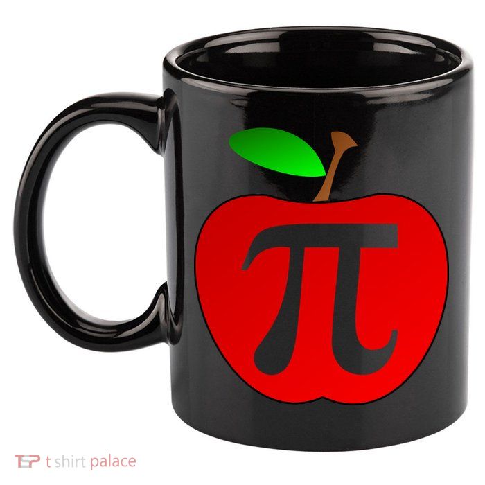 Apple Pi Pie 3.14 11oz C Handle Ceramic Mug