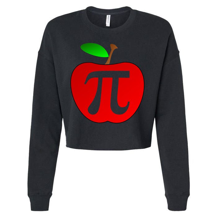 Apple Pi Pie 3.14 Cropped Pullover Crew