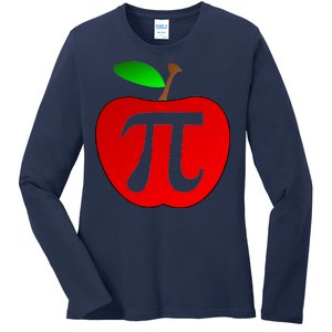 Apple Pi Pie 3.14 Ladies Long Sleeve Shirt