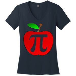 Apple Pi Pie 3.14 Women's V-Neck T-Shirt