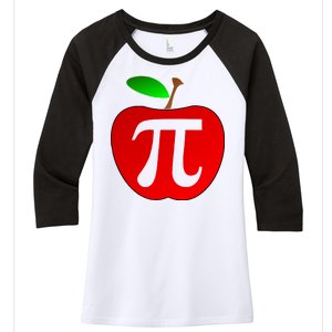 Apple Pi Pie 3.14 Women's Tri-Blend 3/4-Sleeve Raglan Shirt