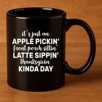 Apple Picking Season 11oz C Handle Ceramic Mug