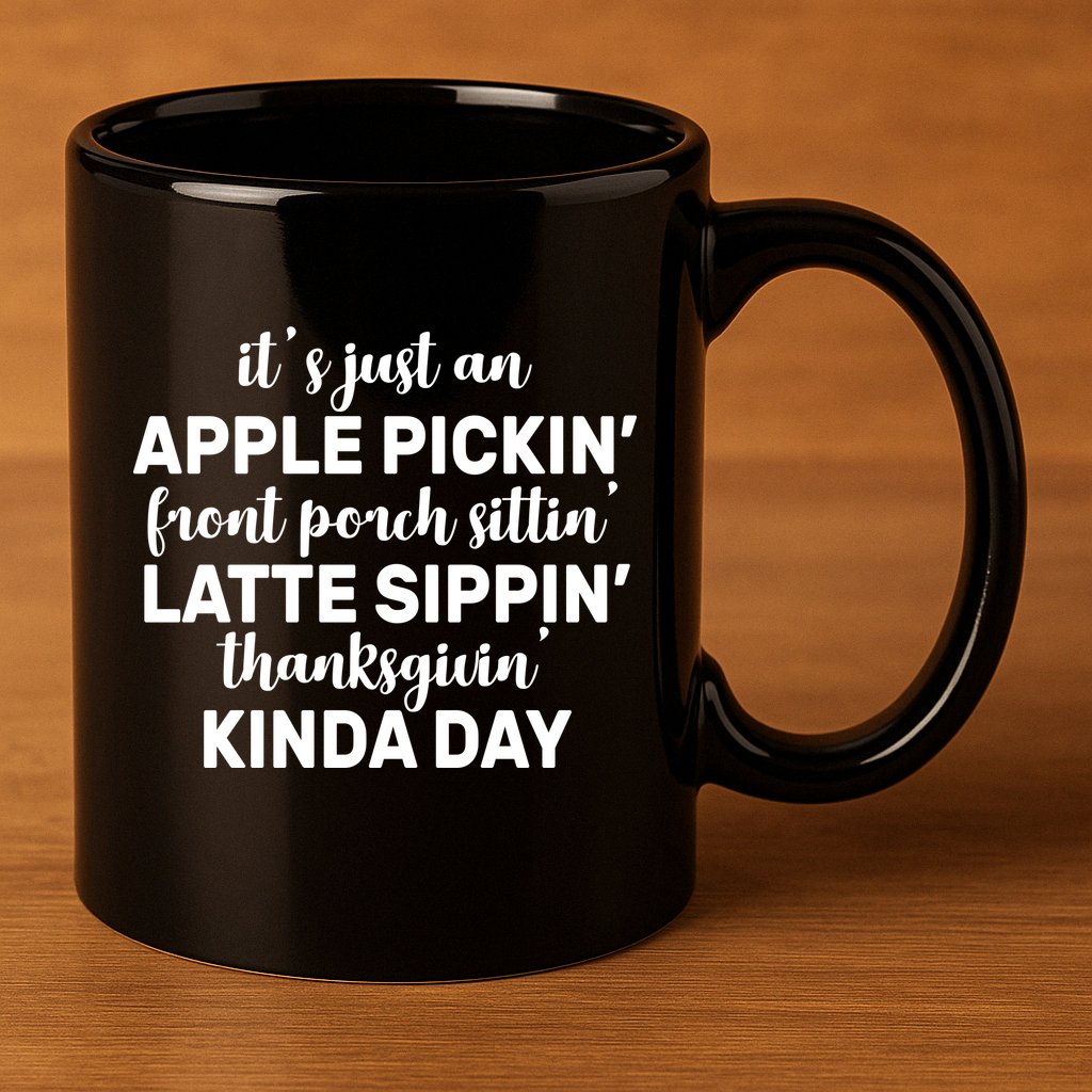 Apple Picking Season 11oz C Handle Ceramic Mug