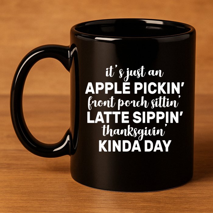 Apple Picking Season 11oz C Handle Ceramic Mug