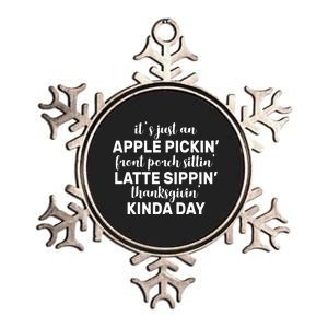 Apple Picking Season Metallic Star Ornament