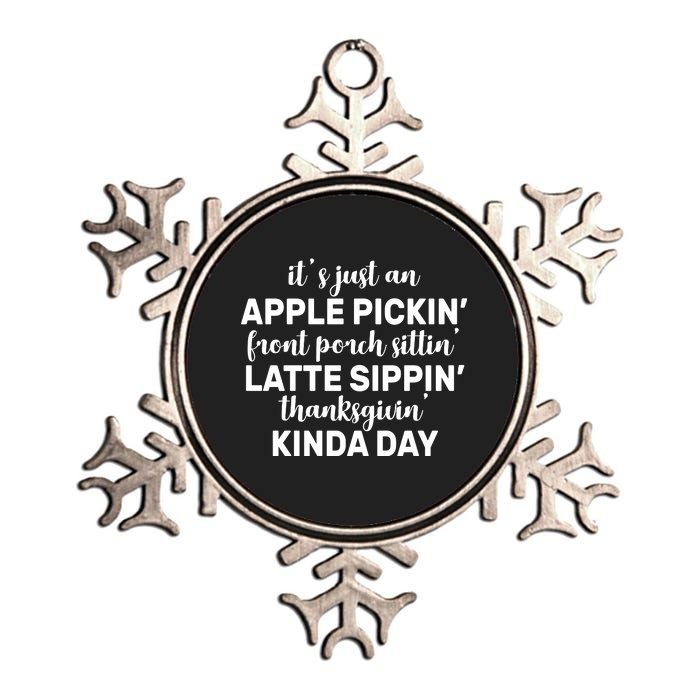 Apple Picking Season Metallic Star Ornament