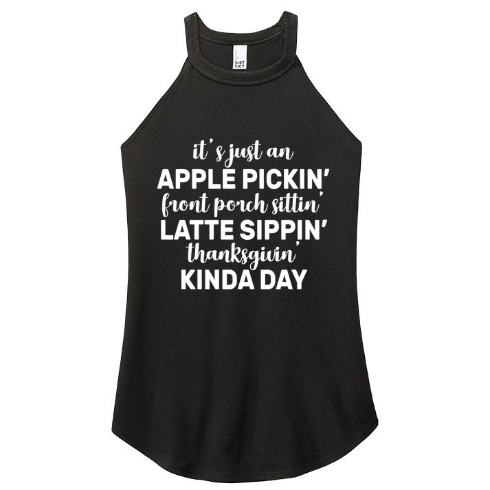 Apple Picking Season Women's Perfect Tri Rocker Tank