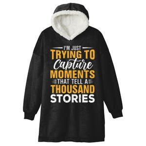 Architectural Photographer Quote Hooded Wearable Blanket